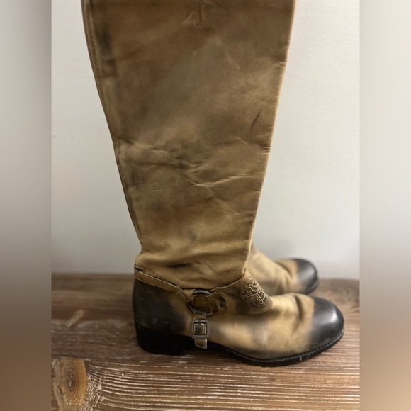 Vince Camuto Shaylee Leather Riding Boots Size 8 - Picture 2 of 11